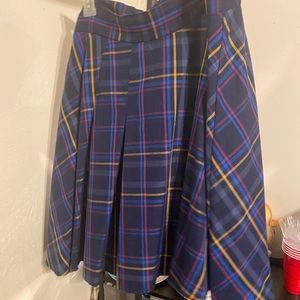 Plaid purple skirt